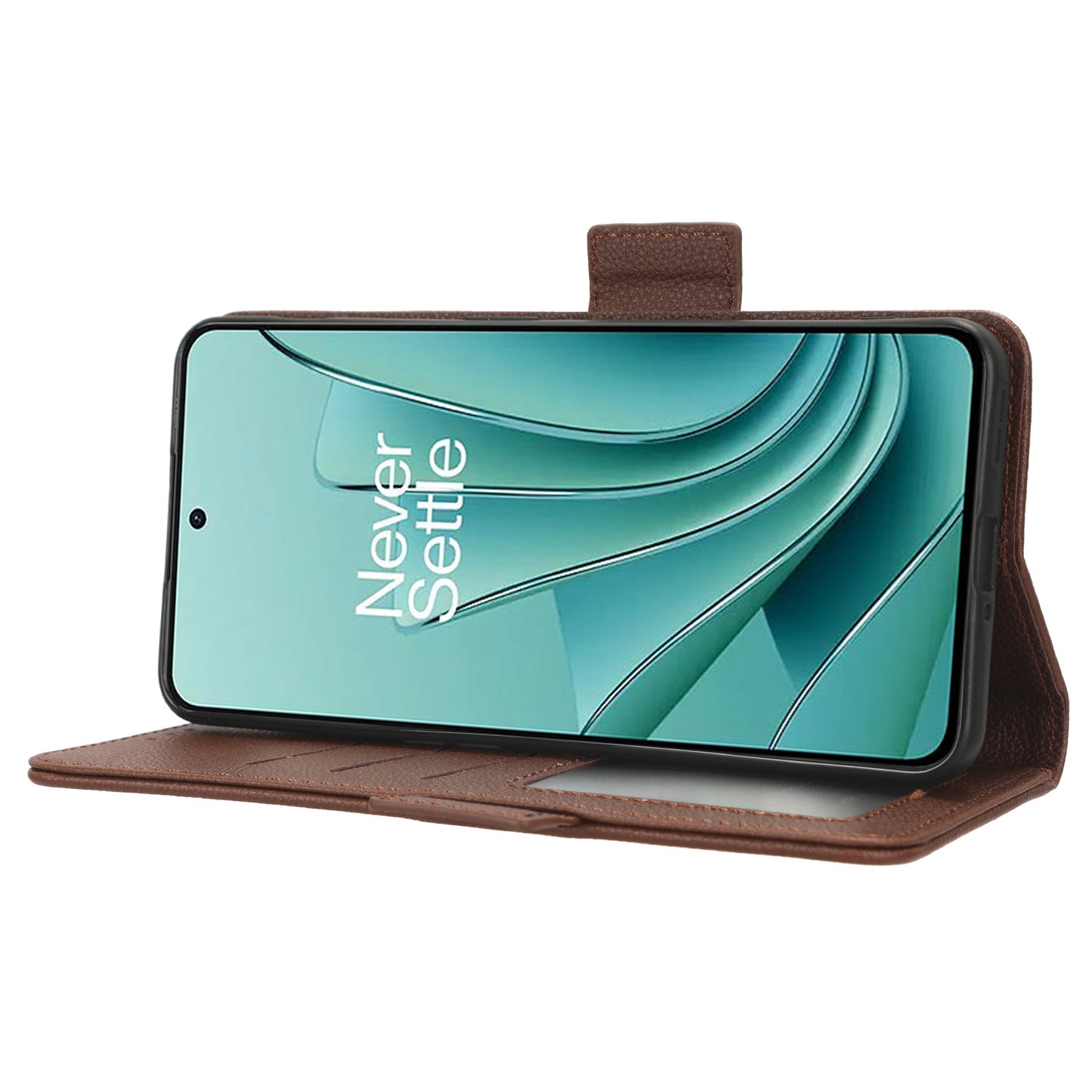 PU Leather Case for OnePlus Nord 3 5G / Ace 2V Litchi Texture Folio Flip Wallet Stand Phone Cover