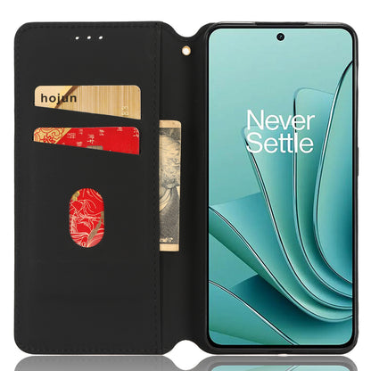 For OnePlus Nord 3 5G / Ace 2V Imprinted Rhombus Pattern PU Leather Phone Cover Stand Phone Wallet Case