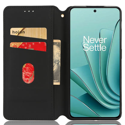 For OnePlus Nord 3 5G / Ace 2V Imprinted Rhombus Pattern PU Leather Phone Cover Stand Phone Wallet Case