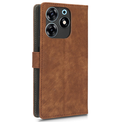 For Tecno Spark 10 Pro KI7 Mobile Phone Cover Stand Case PU Leather RFID Blocking Wallet with Strap