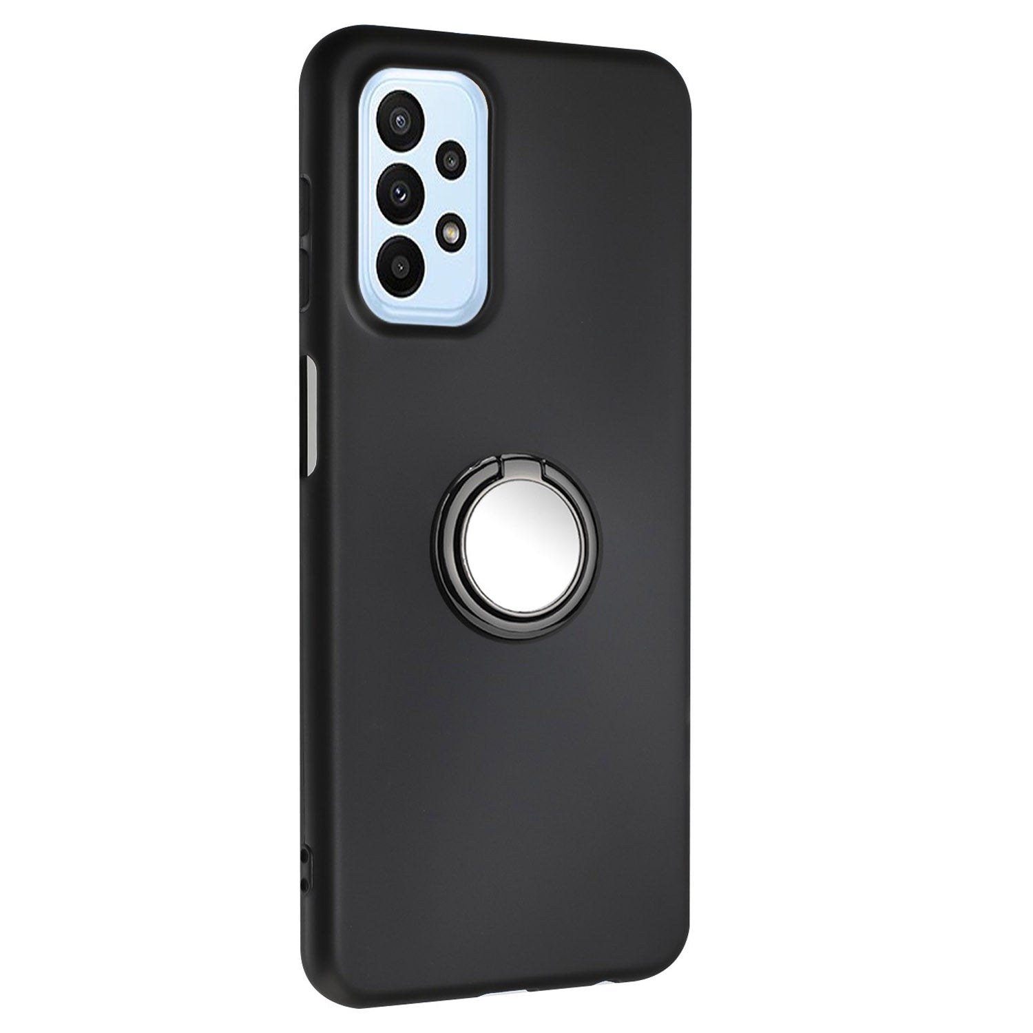 For Samsung Galaxy A23 4G / A23 5G (Global Version) / M23 5G / F23 5G / M13 4G Anti-drop Matte TPU Phone Case with Ring Kickstand