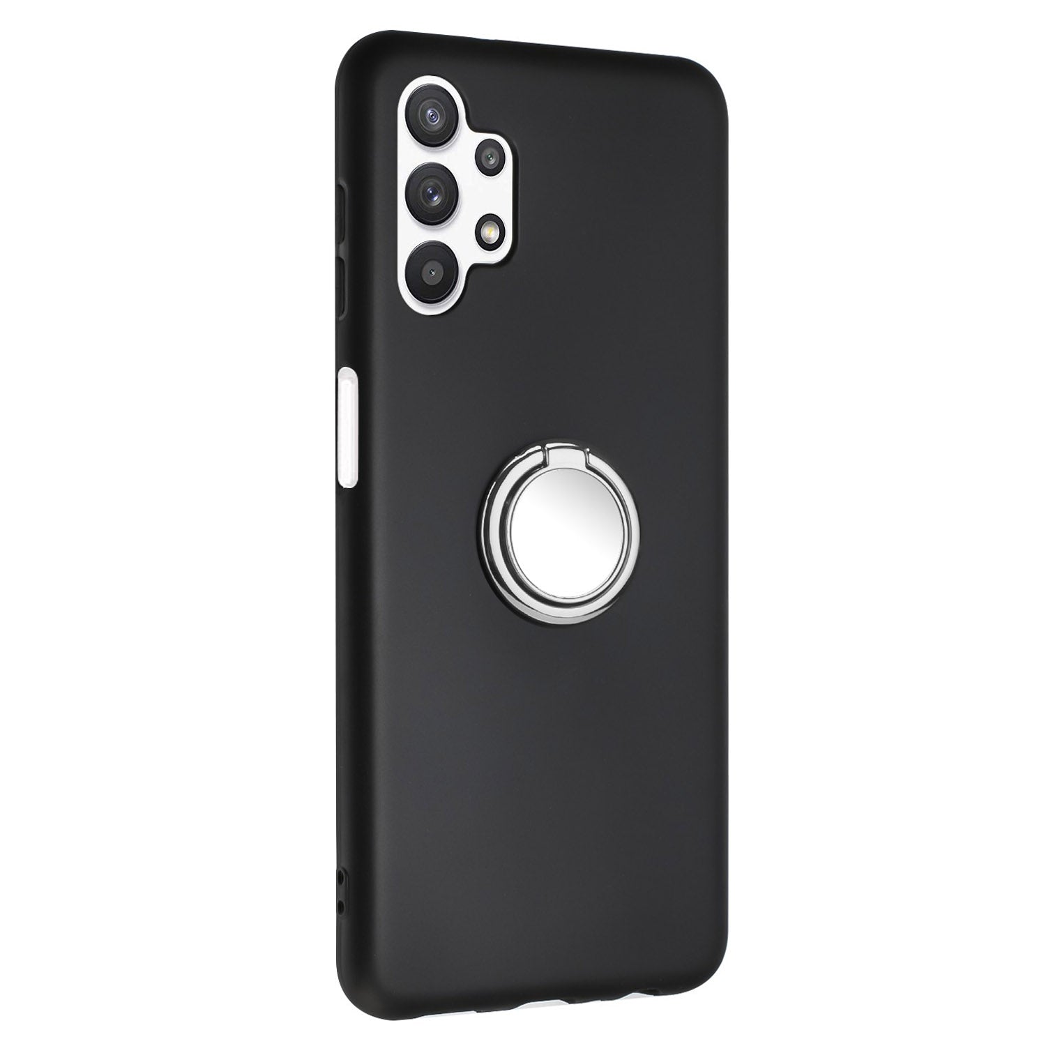 For Samsung Galaxy A13 4G / 5G / A04s 4G (164.7 x 76.7 x 9.1 mm) / A04 4G (164.4 x 76.3 x 9.1 mm) / M13 5G Phone Back Matte TPU Cover with Ring Kickstand