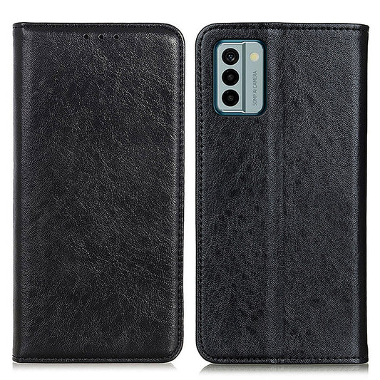 For Nokia G22 Magnetic Anti-Scratch PU Leather Phone Cover Wallet Stand Crazy Horse Texture Phone Case