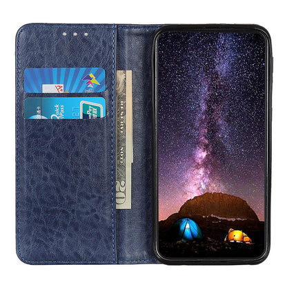 For Nokia G22 Magnetic Anti-Scratch PU Leather Phone Cover Wallet Stand Crazy Horse Texture Phone Case