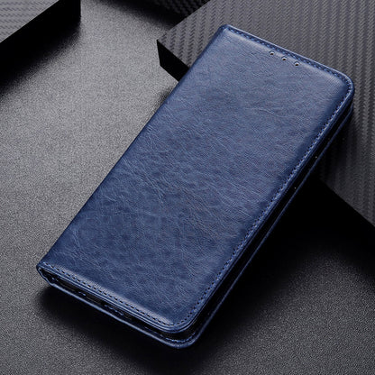 For Nokia G22 Magnetic Anti-Scratch PU Leather Phone Cover Wallet Stand Crazy Horse Texture Phone Case