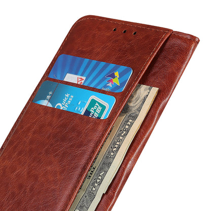 For Nokia G22 Magnetic Anti-Scratch PU Leather Phone Cover Wallet Stand Crazy Horse Texture Phone Case