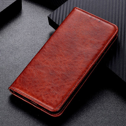 For Nokia G22 Magnetic Anti-Scratch PU Leather Phone Cover Wallet Stand Crazy Horse Texture Phone Case