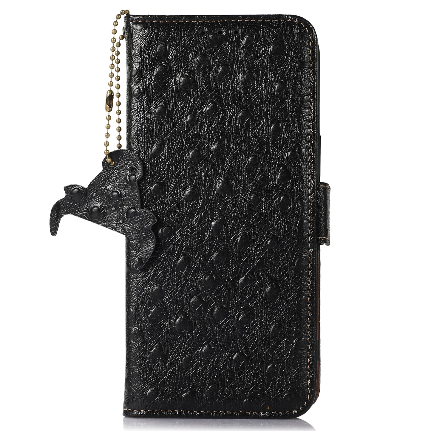 For Oppo Find X6 Anti-Scratch Phone Case RFID Blocking Genuine Cow Leather Stand Phone Cover Wallet