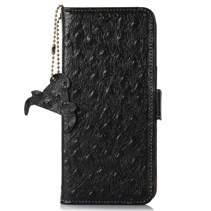 For Oppo Find X6 Anti-Scratch Phone Case RFID Blocking Genuine Cow Leather Stand Phone Cover Wallet