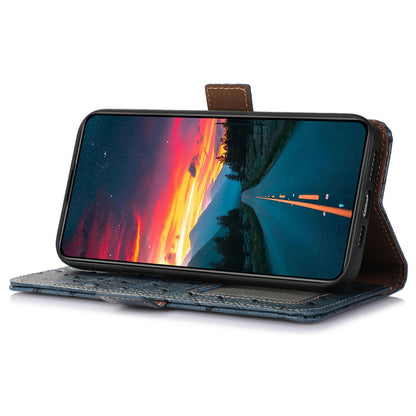 For Oppo Find X6 Anti-Scratch Phone Case RFID Blocking Genuine Cow Leather Stand Phone Cover Wallet