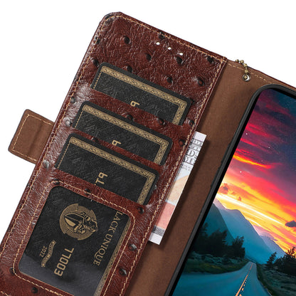 For Oppo Find X6 Anti-Scratch Phone Case RFID Blocking Genuine Cow Leather Stand Phone Cover Wallet