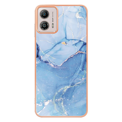YB IMD Series-16 Style E Phone Case For Motorola Moto G53 5G / G23 4G / G13 4G IMD Marble Pattern 2.0mm TPU Cover