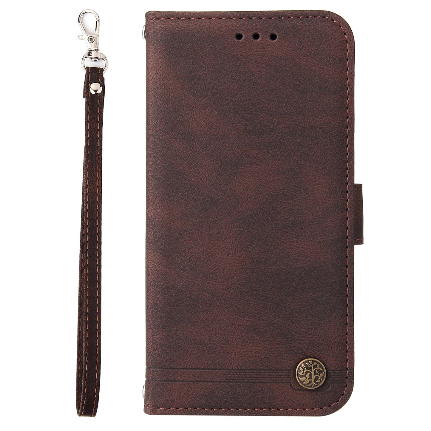 PU Leather Case for Samsung Galaxy M14 5G Skin-touch Imprinted Lines Wallet Stand Phone Cover