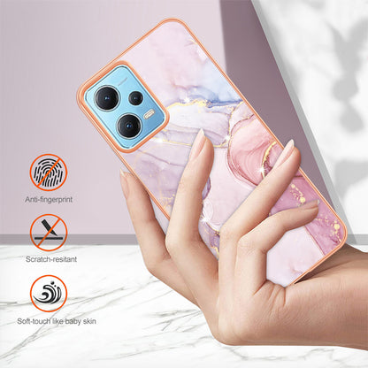 For Xiaomi Poco X5 5G / Redmi Note 12 5G (Global) / (China) / (India) YB IMD Series-2 Marble Pattern IMD TPU Case Cover