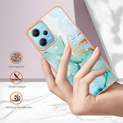 For Xiaomi Poco X5 5G / Redmi Note 12 5G (Global) / (China) / (India) YB IMD Series-2 Marble Pattern IMD TPU Case Cover