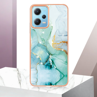 For Xiaomi Poco X5 5G / Redmi Note 12 5G (Global) / (China) / (India) YB IMD Series-2 Marble Pattern IMD TPU Case Cover