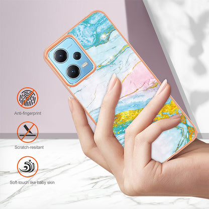 For Xiaomi Poco X5 5G / Redmi Note 12 5G (Global) / (China) / (India) YB IMD Series-2 Marble Pattern IMD TPU Case Cover