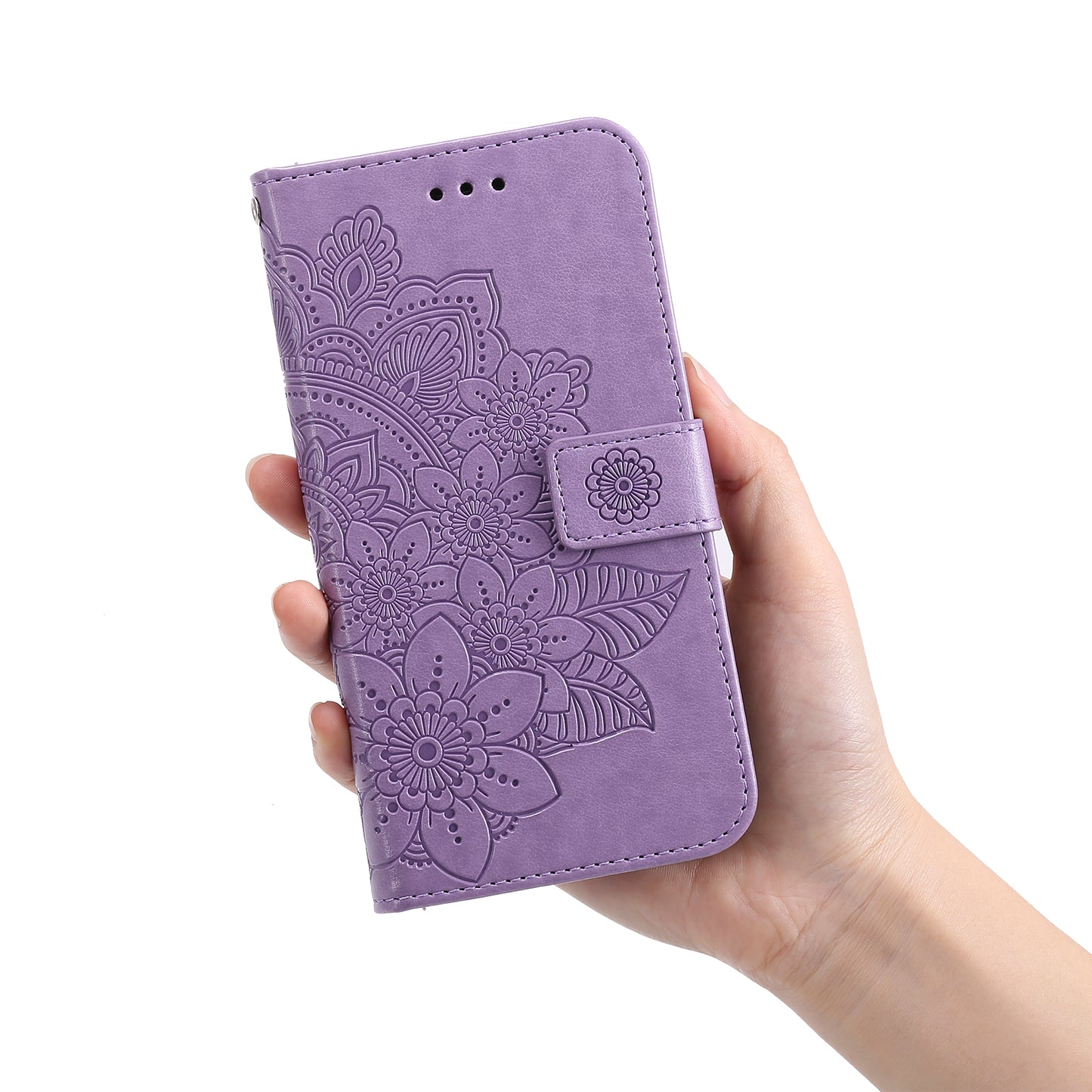 For Honor Magic5 Pro Flower Imprinting Phone Leather Case Stand Wallet Shockproof Phone Cover