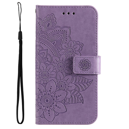 For Honor Magic5 Pro Flower Imprinting Phone Leather Case Stand Wallet Shockproof Phone Cover