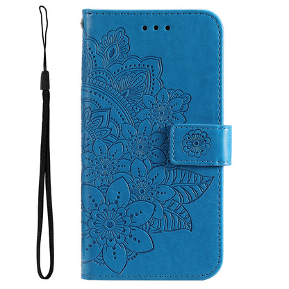 For Honor Magic5 Pro Flower Imprinting Phone Leather Case Stand Wallet Shockproof Phone Cover