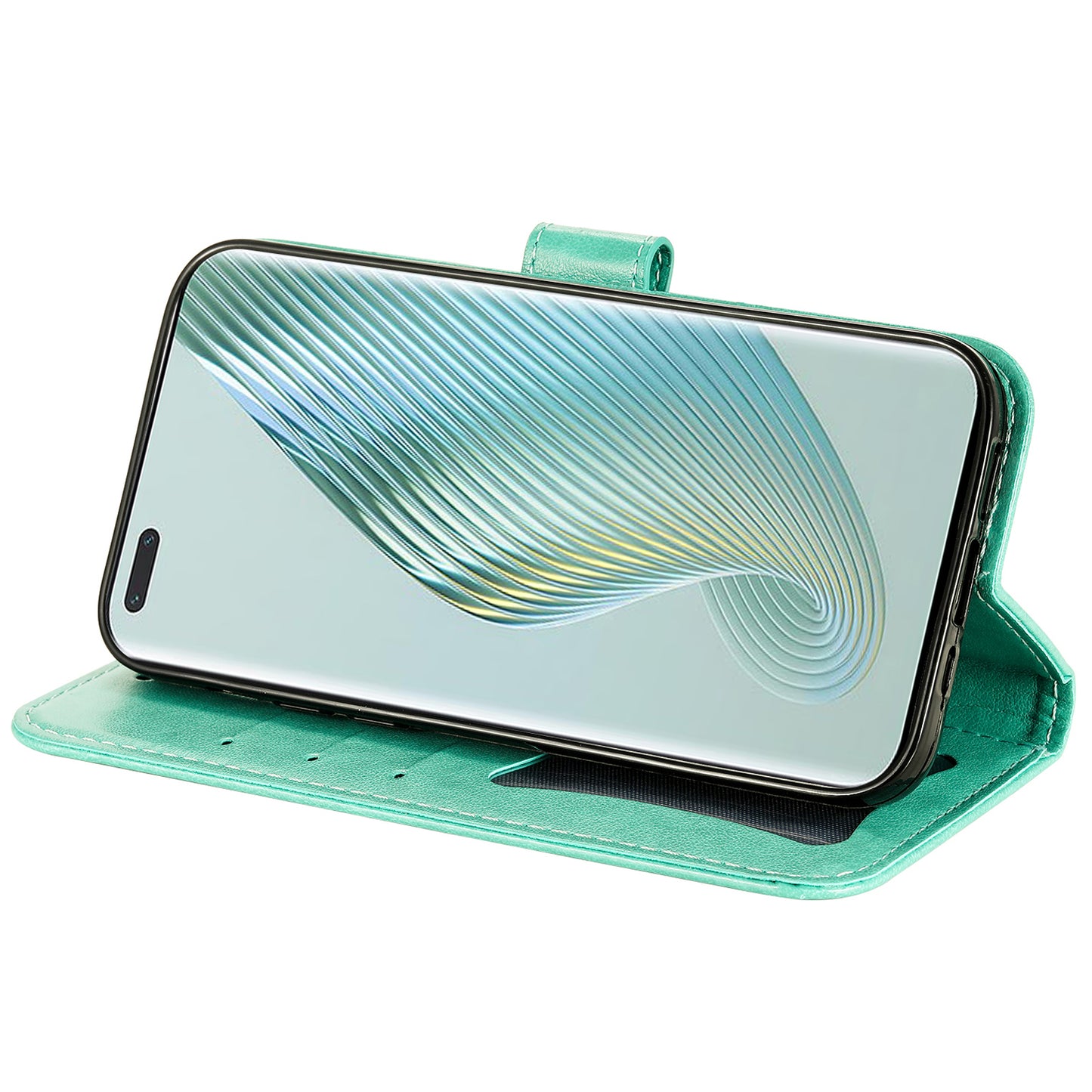 For Honor Magic5 Pro Flower Imprinting Phone Leather Case Stand Wallet Shockproof Phone Cover