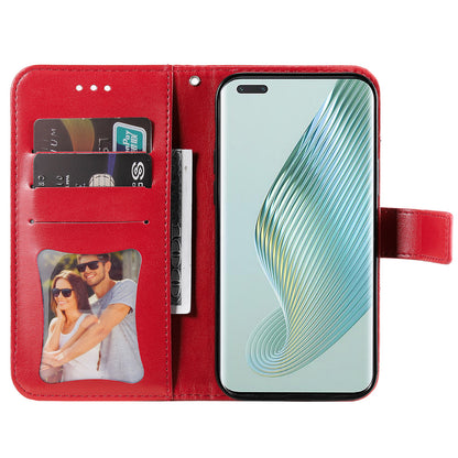 For Honor Magic5 Pro Flower Imprinting Phone Leather Case Stand Wallet Shockproof Phone Cover