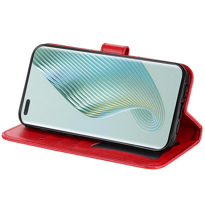 For Honor Magic5 Pro Flower Imprinting Phone Leather Case Stand Wallet Shockproof Phone Cover