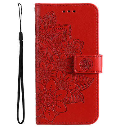 For Honor Magic5 Pro Flower Imprinting Phone Leather Case Stand Wallet Shockproof Phone Cover