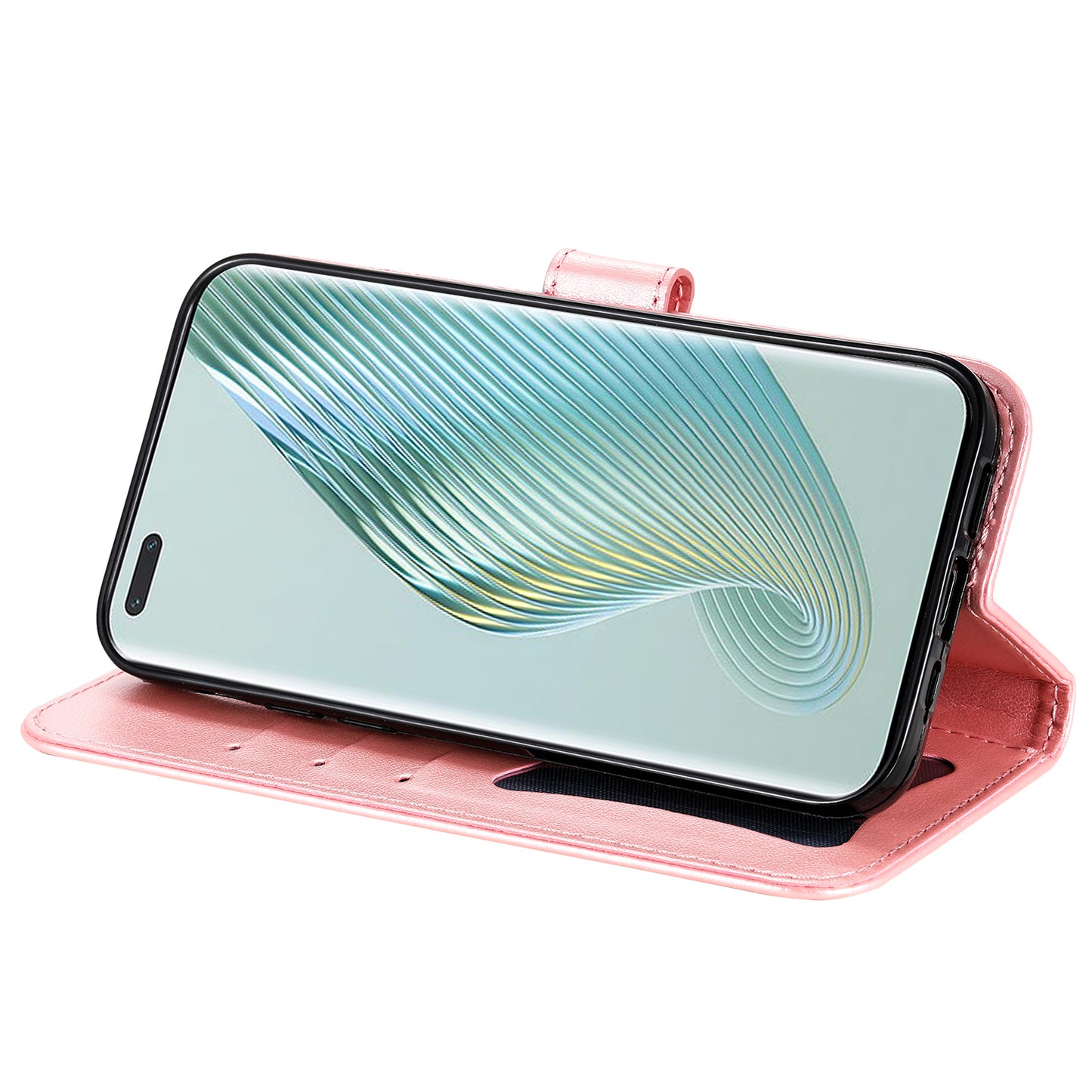 For Honor Magic5 Pro Flower Imprinting Phone Leather Case Stand Wallet Shockproof Phone Cover