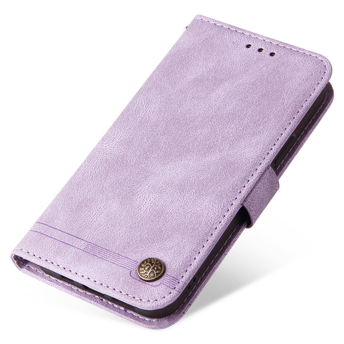 Phone Cover for Honor Magic5 Pro Skin-touch Leather Case Imprinted Lines Wallet Stand Shell