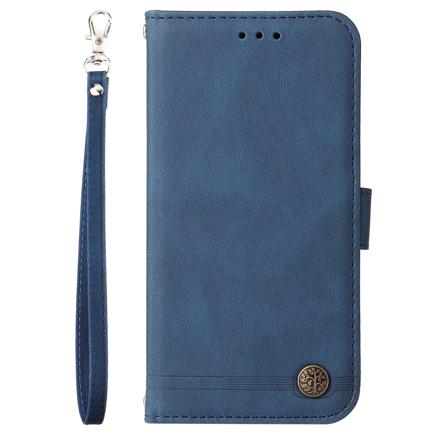 Phone Cover for Honor Magic5 Pro Skin-touch Leather Case Imprinted Lines Wallet Stand Shell