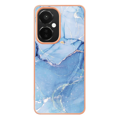 For OnePlus Nord CE 3 5G YB IMD Series-16 Style E  Electroplating IMD Marble Pattern TPU Cover 2.0mm Phone Case