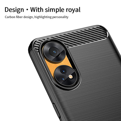 MOFI JK TPU Series-1 For Oppo Reno8 T 4G Carbon Fiber Back Cover Brushed TPU Phone Shell