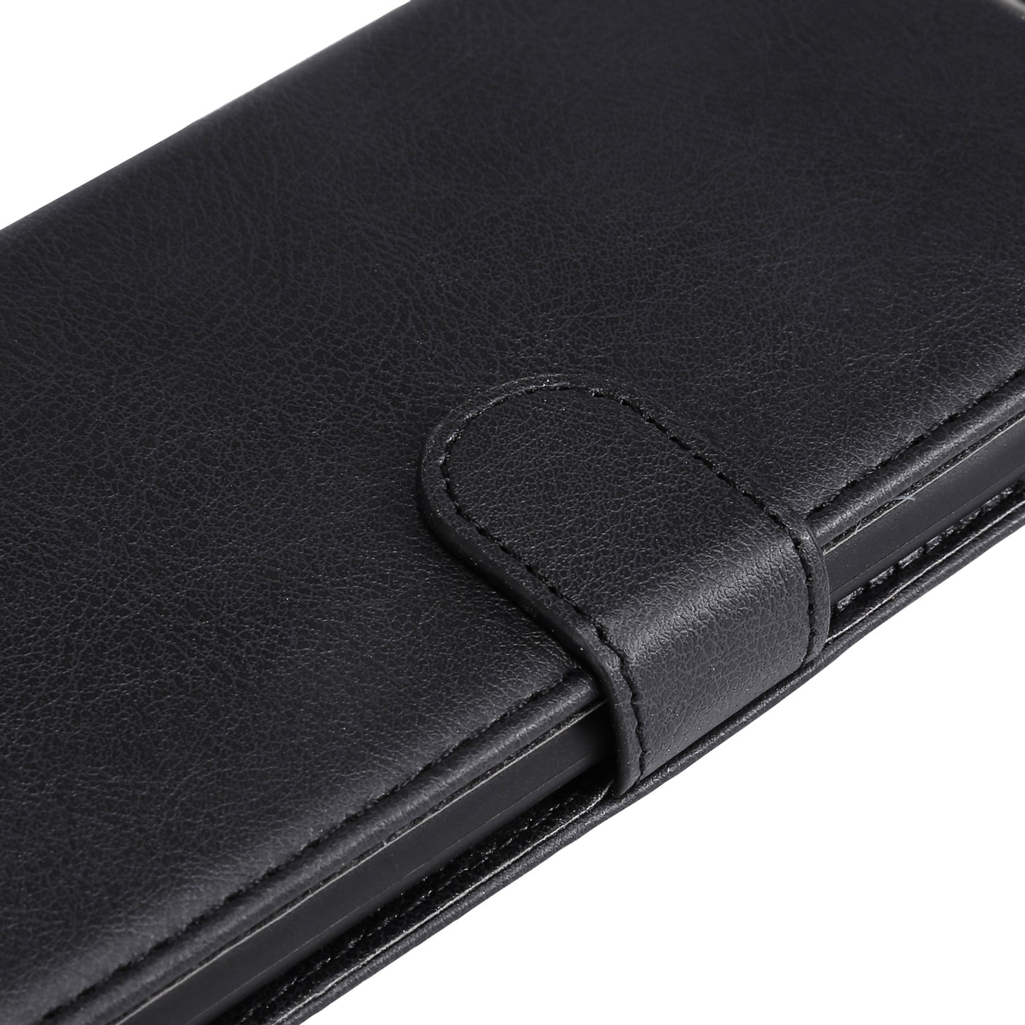 KT Leather Series-2 For Xiaomi Redmi Note 12 4G Flip Stand Protective Shell Solid Color PU Leather Wallet Phone Case