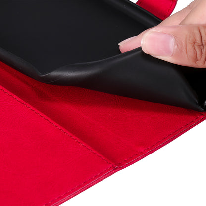 KT Leather Series-2 For Xiaomi Redmi Note 12 4G Flip Stand Protective Shell Solid Color PU Leather Wallet Phone Case