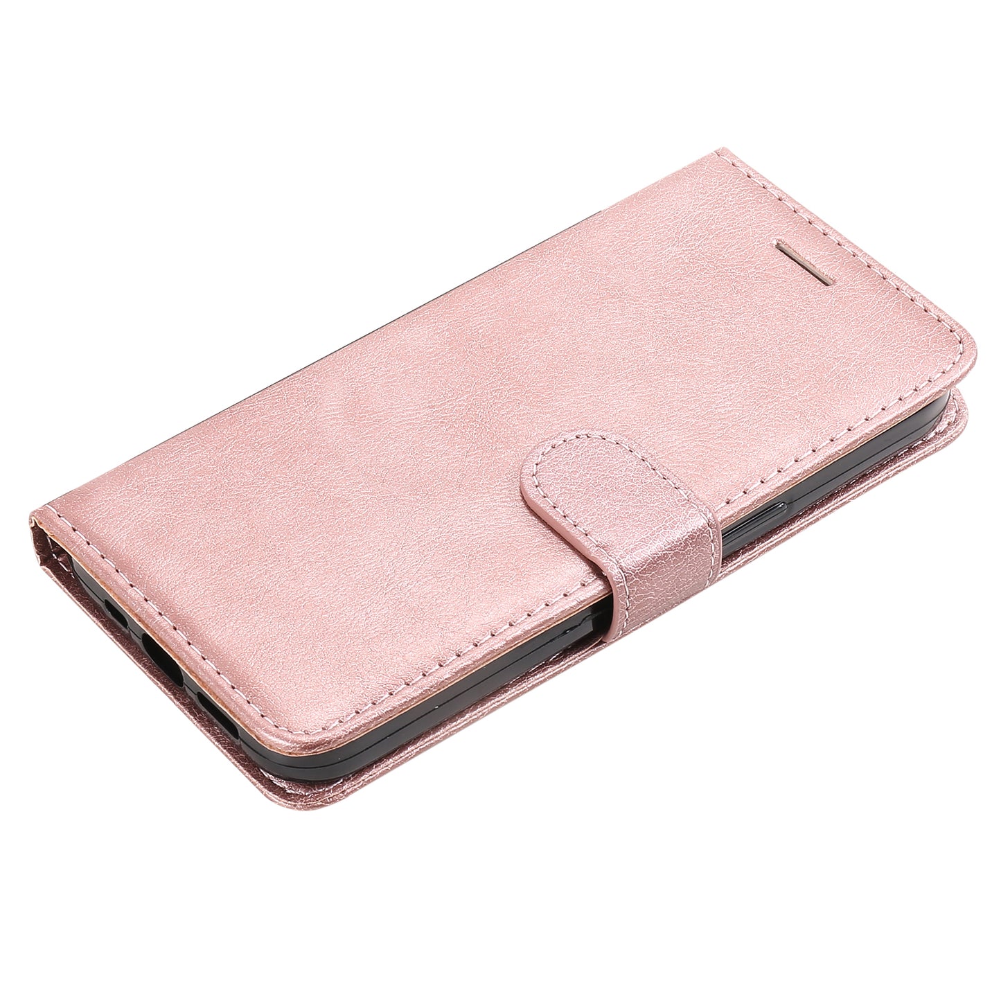 KT Leather Series-2 For Xiaomi Redmi Note 12 4G Flip Stand Protective Shell Solid Color PU Leather Wallet Phone Case