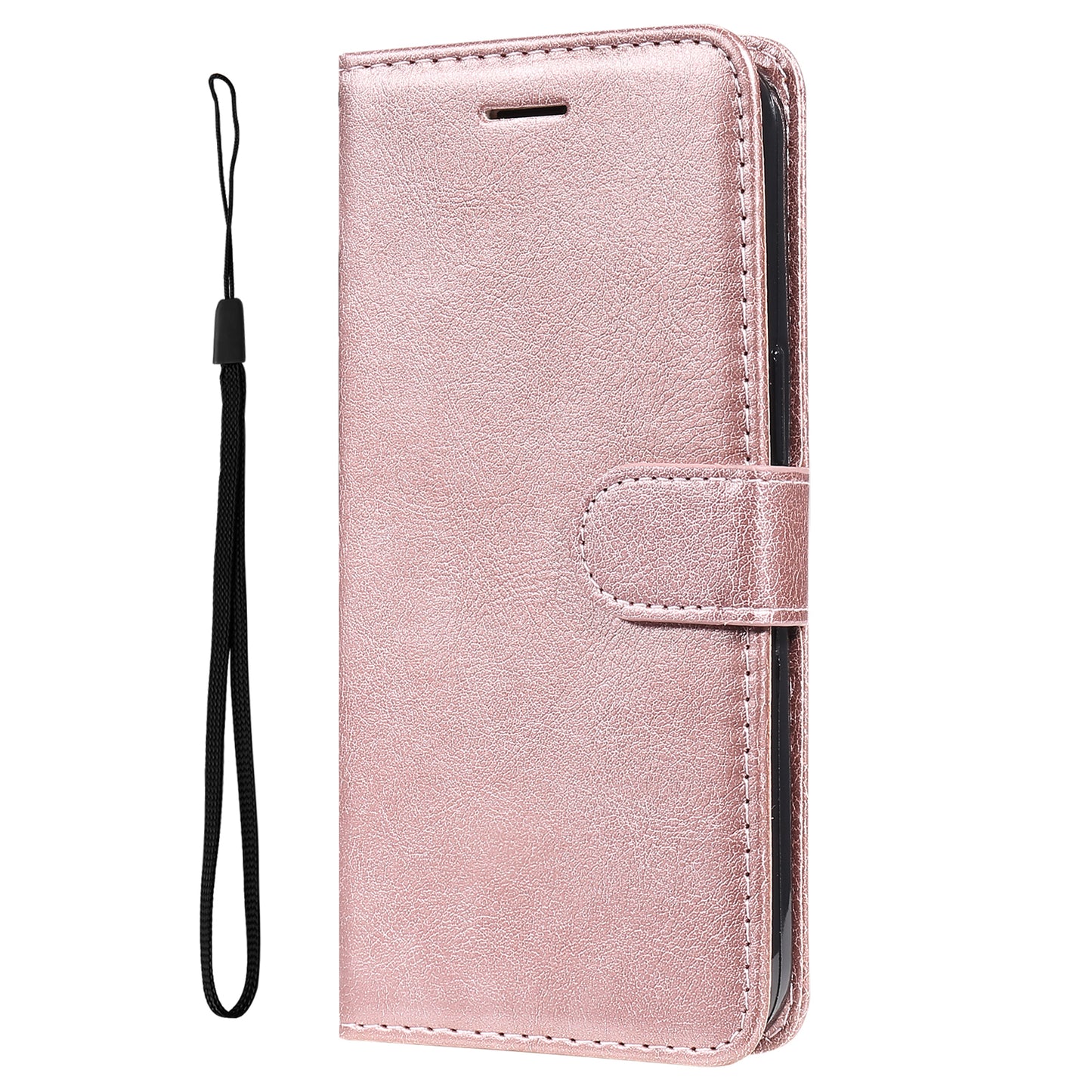 KT Leather Series-2 For Xiaomi Redmi Note 12 4G Flip Stand Protective Shell Solid Color PU Leather Wallet Phone Case
