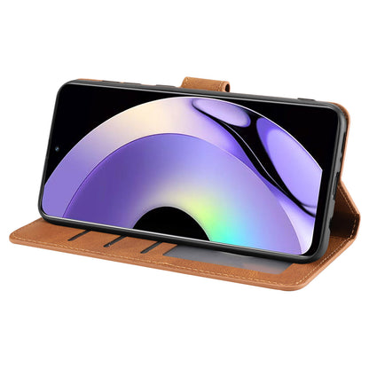 For Realme 10 Pro 5G Wallet Phone Case Anti-Drop Leather Phone Cover with Strap