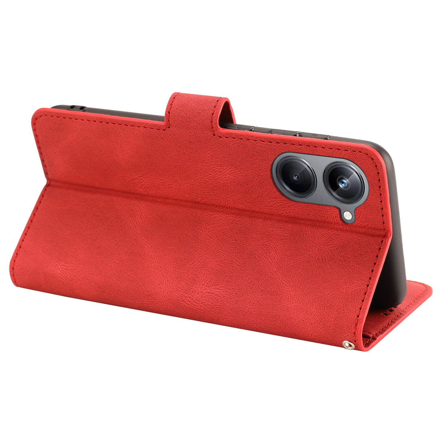 For Realme 10 Pro 5G Wallet Phone Case Anti-Drop Leather Phone Cover with Strap