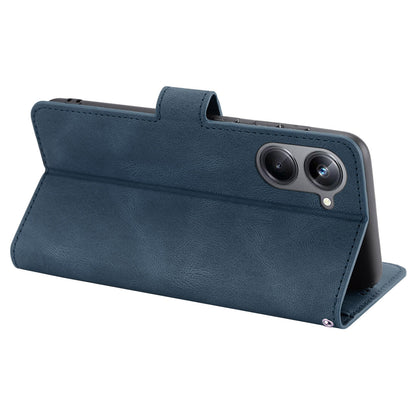 For Realme 10 Pro 5G Wallet Phone Case Anti-Drop Leather Phone Cover with Strap