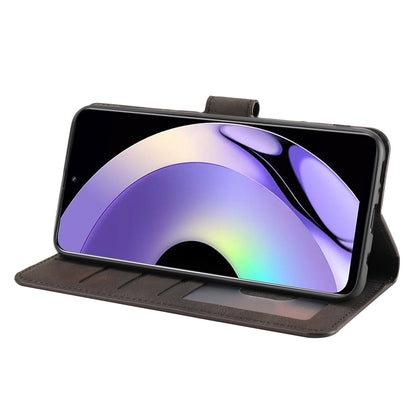 For Realme 10 Pro 5G Wallet Phone Case Anti-Drop Leather Phone Cover with Strap