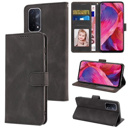 For Oppo A54 5G / A74 5G / A93 5G / OnePlus Nord N200 5G Phone Case Stand PU Leather Flip Wallet Cover