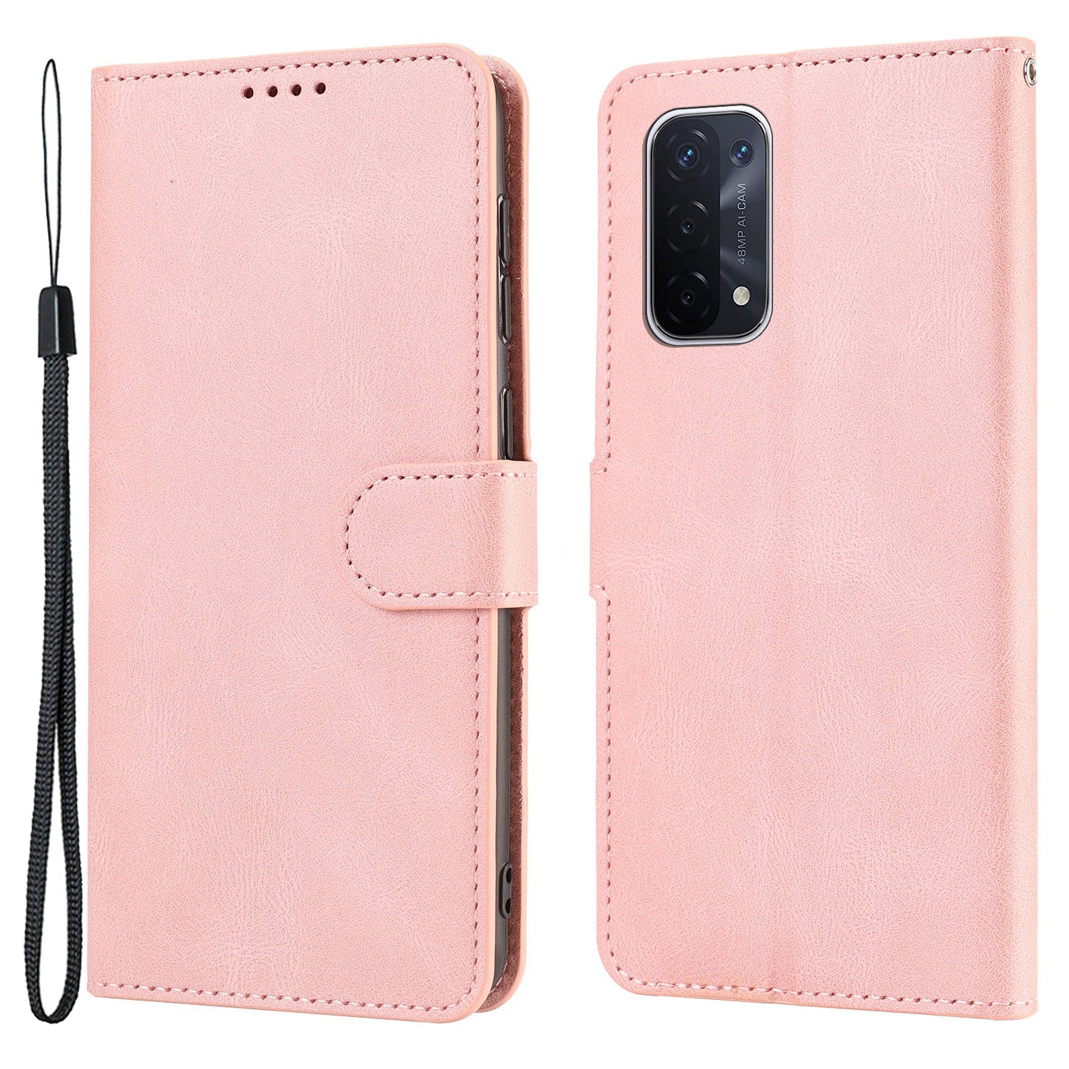 For Oppo A54 5G / A74 5G / A93 5G / OnePlus Nord N200 5G Phone Case Stand PU Leather Flip Wallet Cover