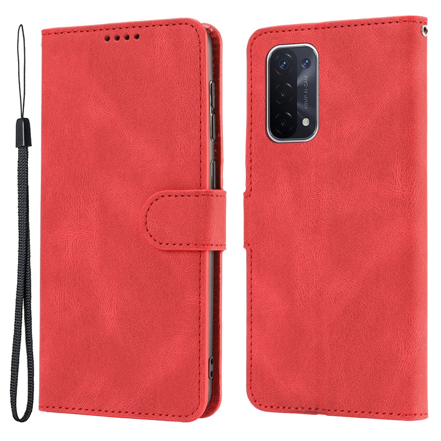 For Oppo A54 5G / A74 5G / A93 5G / OnePlus Nord N200 5G Phone Case Stand PU Leather Flip Wallet Cover