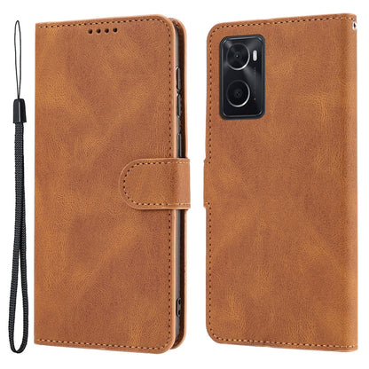 For Oppo A36 / A76 / A96 4G / Realme 9i 4G Leather Phone Case Wallet Stand Flip Phone Cover