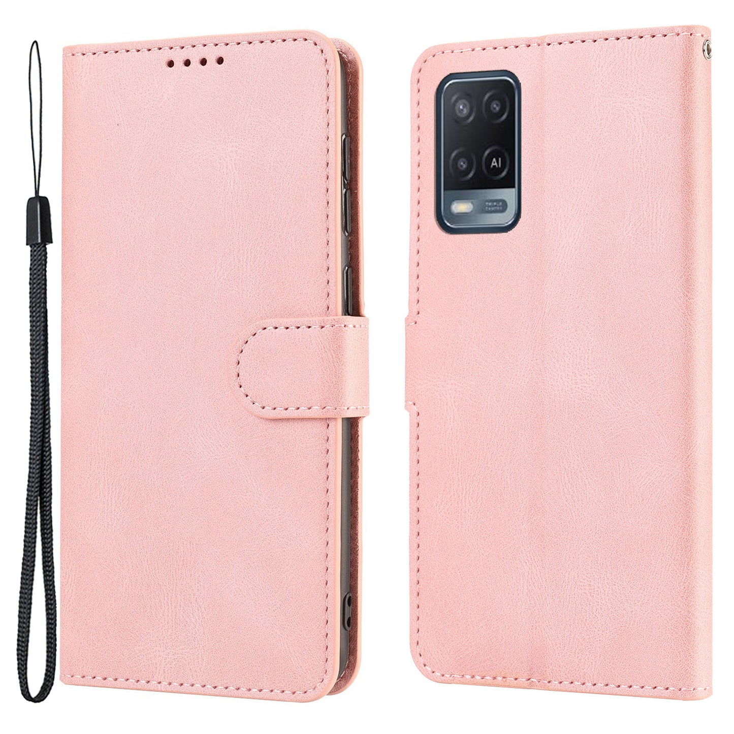 For Oppo A54 4G / A54s / A55 / A55 5G / A55s 5G / A16 / A16s / A53s 5G / A56 5G Phone Case PU Leather Wallet Stand Cover