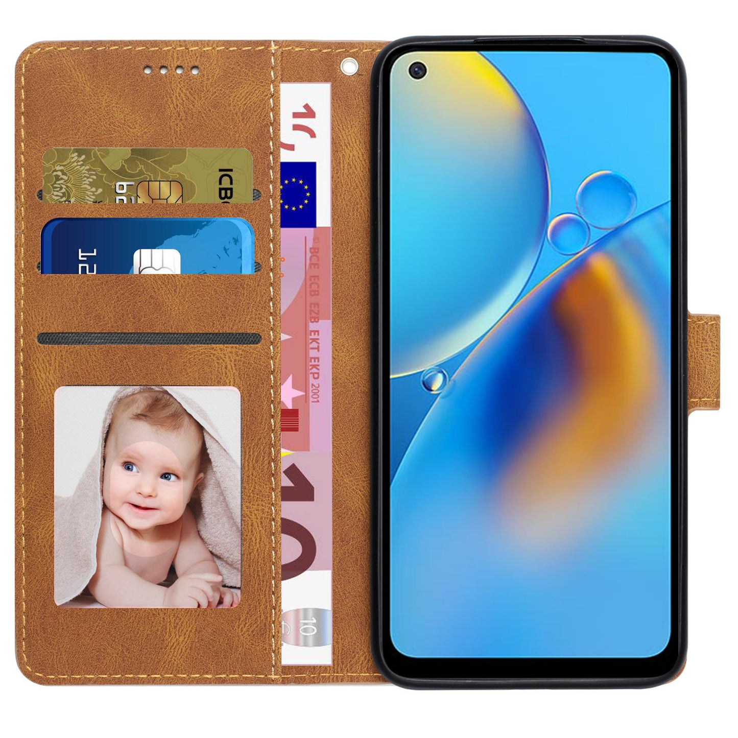 For Oppo A54 4G / A54s / A55 / A55 5G / A55s 5G / A16 / A16s / A53s 5G / A56 5G Phone Case PU Leather Wallet Stand Cover
