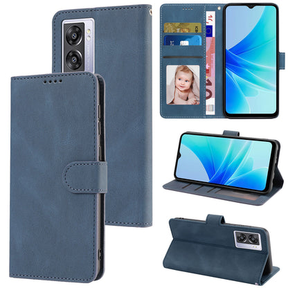 Leather Phone Case for Oppo A57 (2022) 5G / A77 5G / A97 5G / Realme Q5i / V23 5G / Narzo 50 5G / OnePlus Nord N300 5G , Wallet Stand Flip Cover