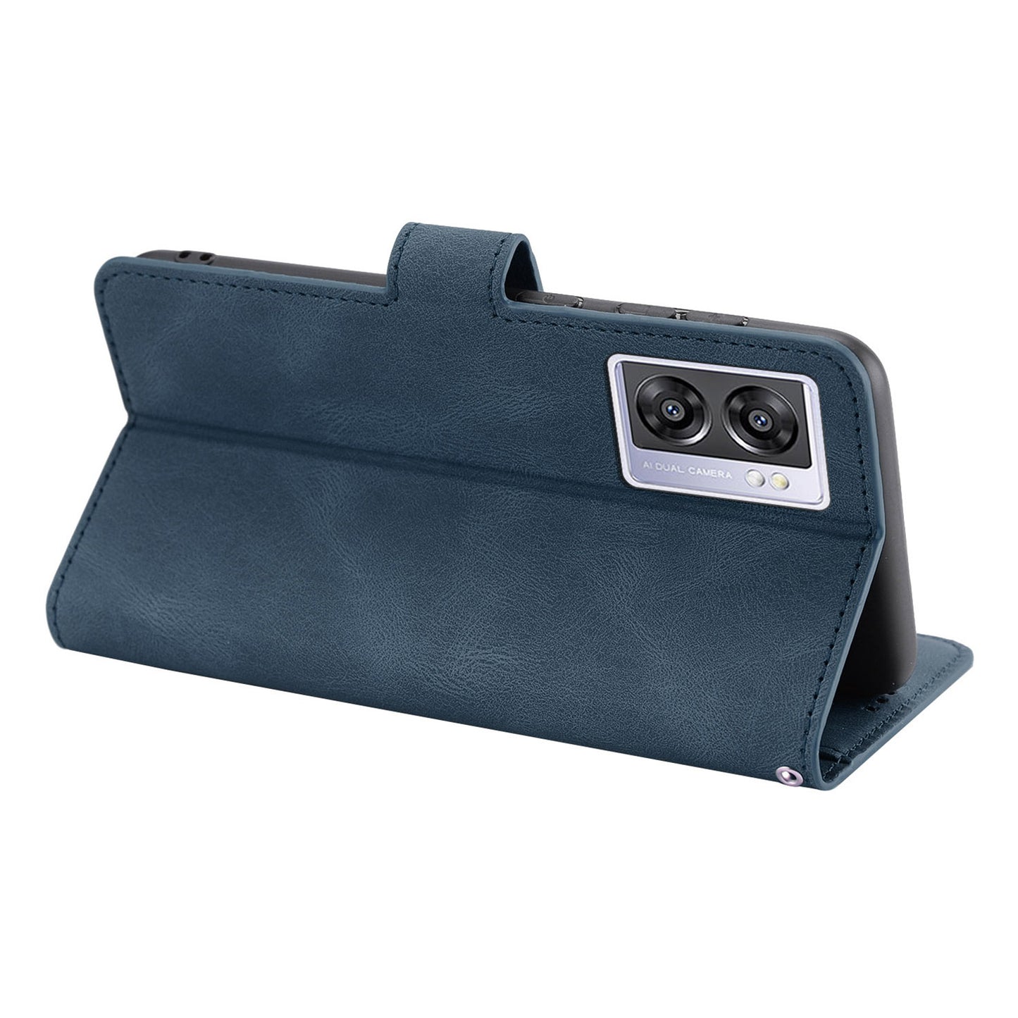 Leather Phone Case for Oppo A57 (2022) 5G / A77 5G / A97 5G / Realme Q5i / V23 5G / Narzo 50 5G / OnePlus Nord N300 5G , Wallet Stand Flip Cover