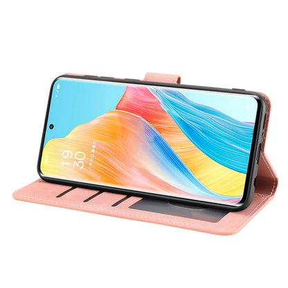 For Oppo A1 Pro 5G / Reno8 T 5G PU Leather Wallet Case Stand Flip Phone Cover with Strap